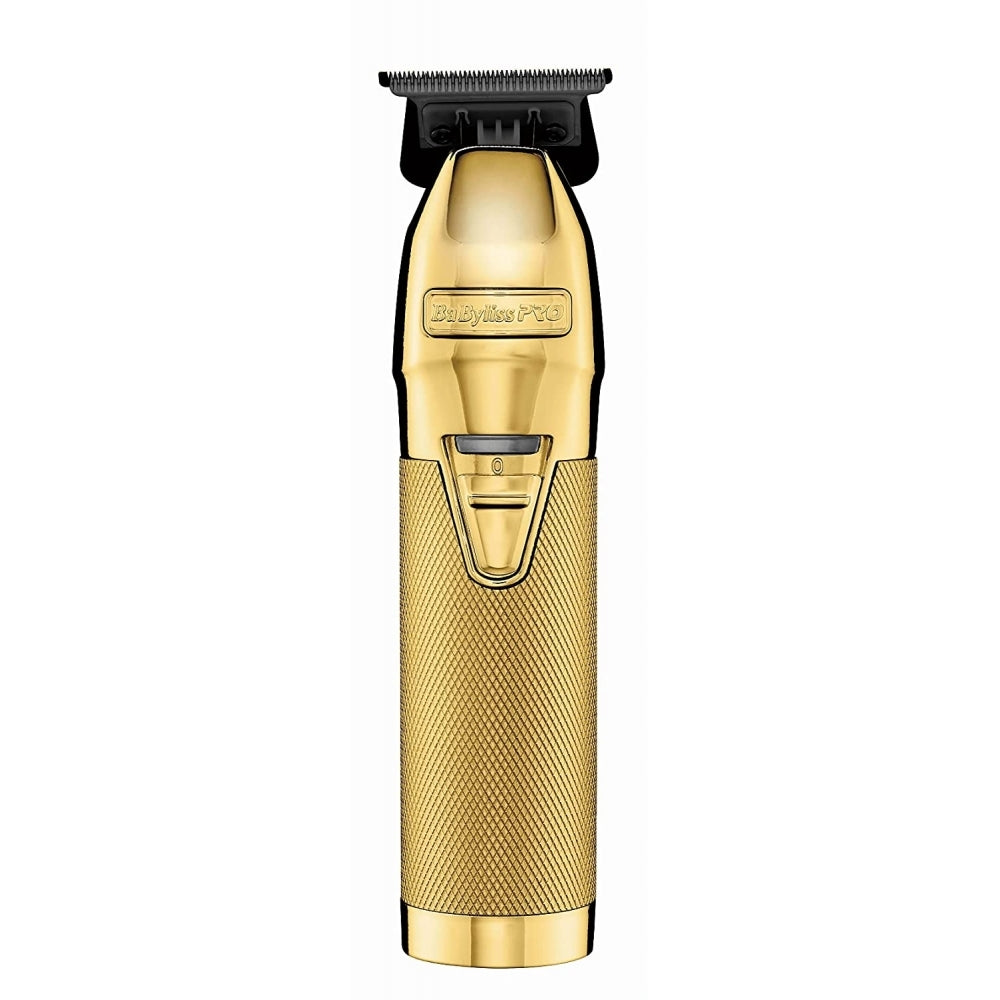 BaBylissPRO MetalFX Series - GoldFx Metal Lithium Outlining Trimmer 360 Expose T-Blade (FX787GDB)