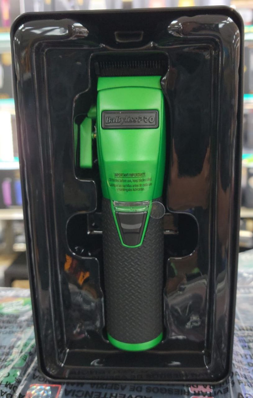BaByliss Pro FX BOOST+ Green Cordless Clipper - Influencer Collection