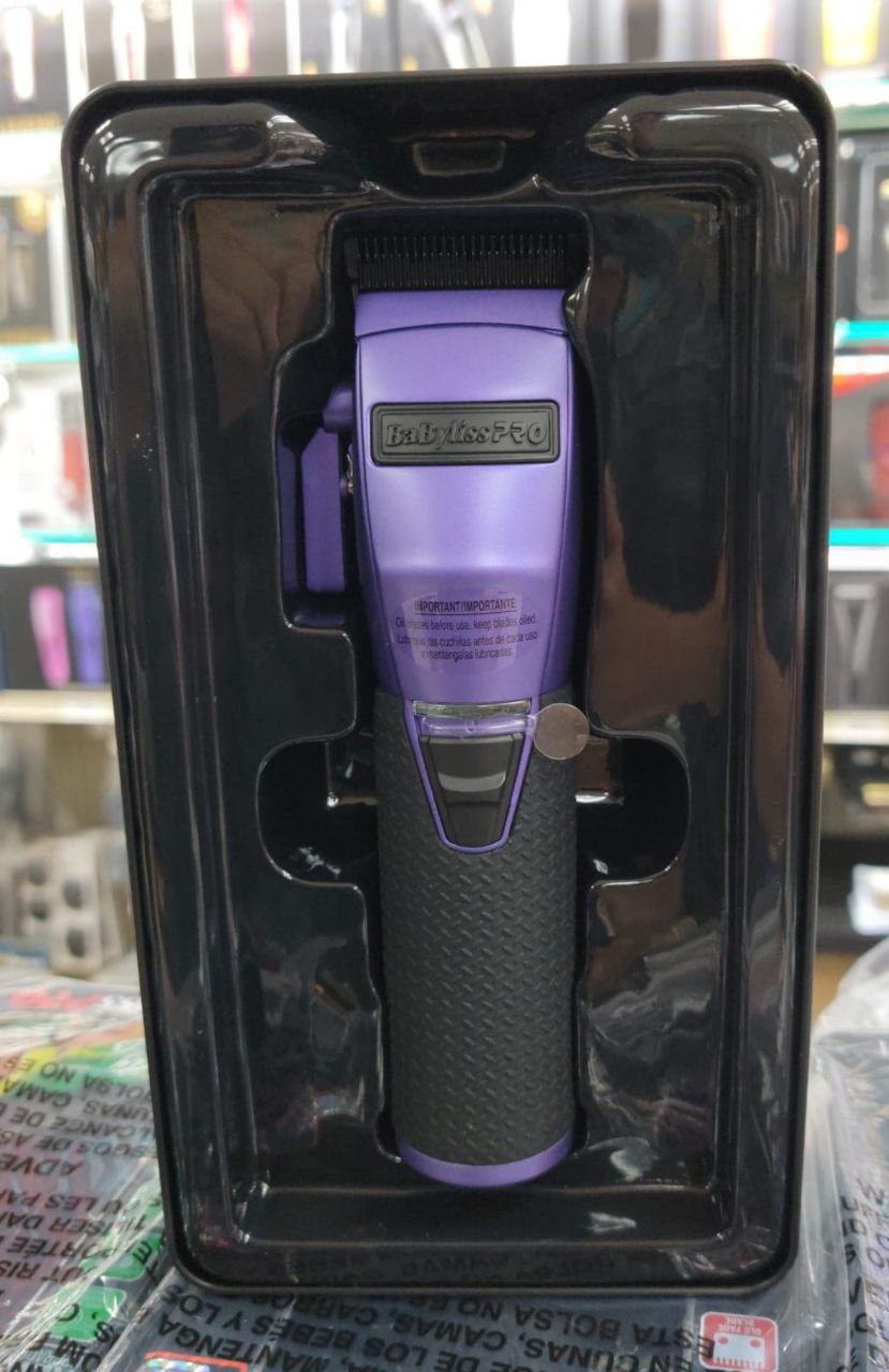 BaByliss Pro FX BOOST+ Purple Cordless Clipper - Influencer Collection - Frank Da Barber