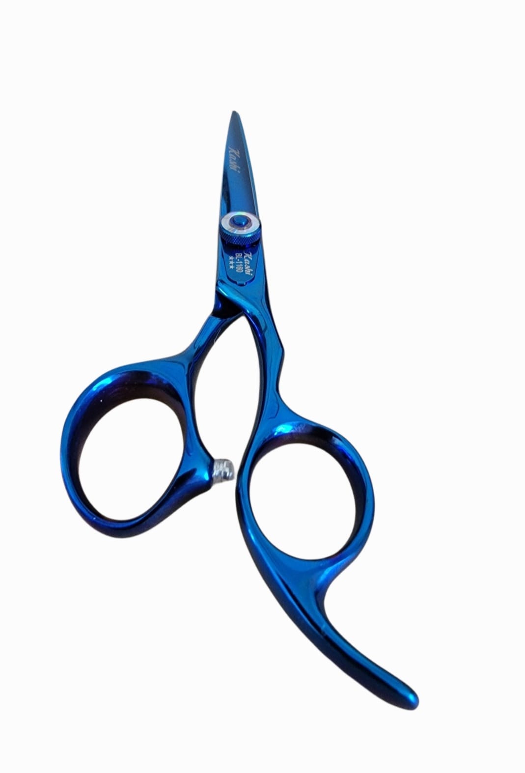 Kashi BL-1160 Professional Hair Cutting Shears Japanese Steel, 6 inch Blue Color
