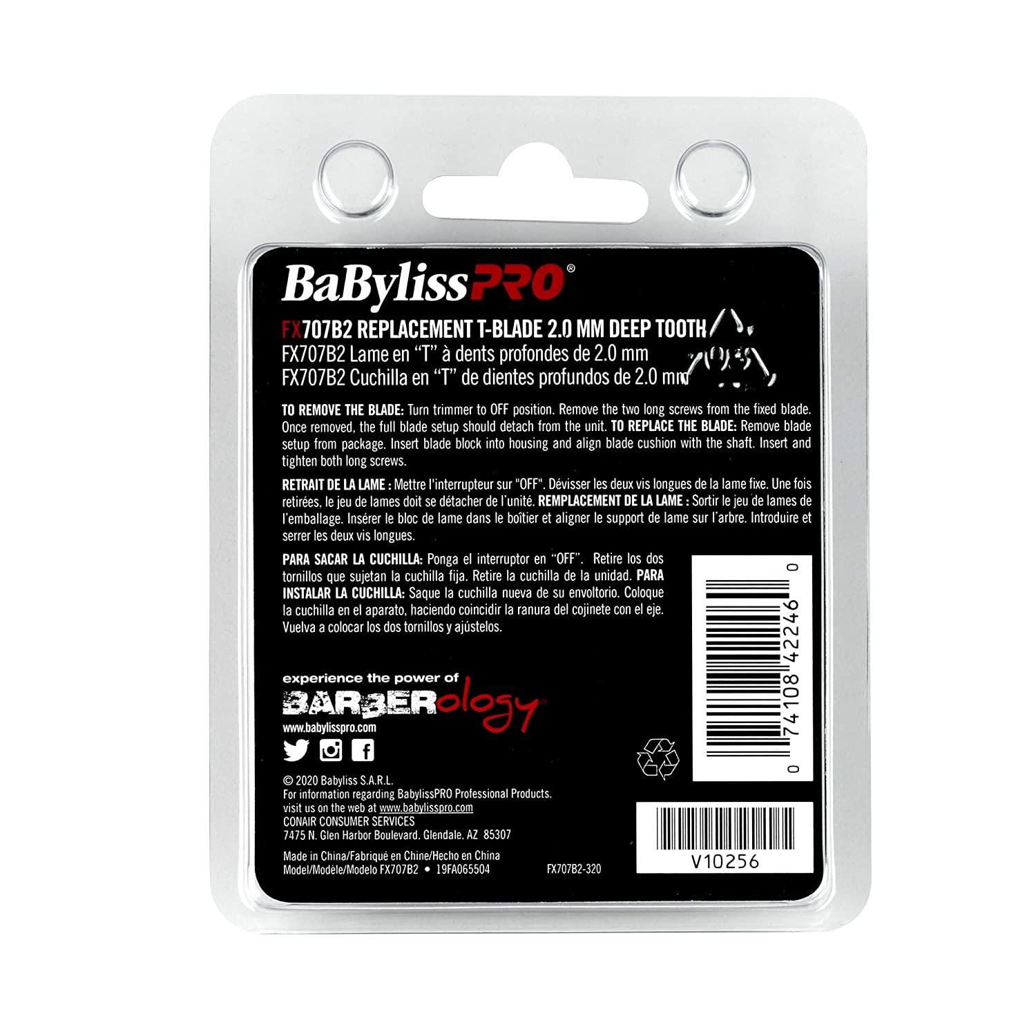 BaByliss PRO Black Graphite 2.0 Trimmer Blade - Deep Tooth