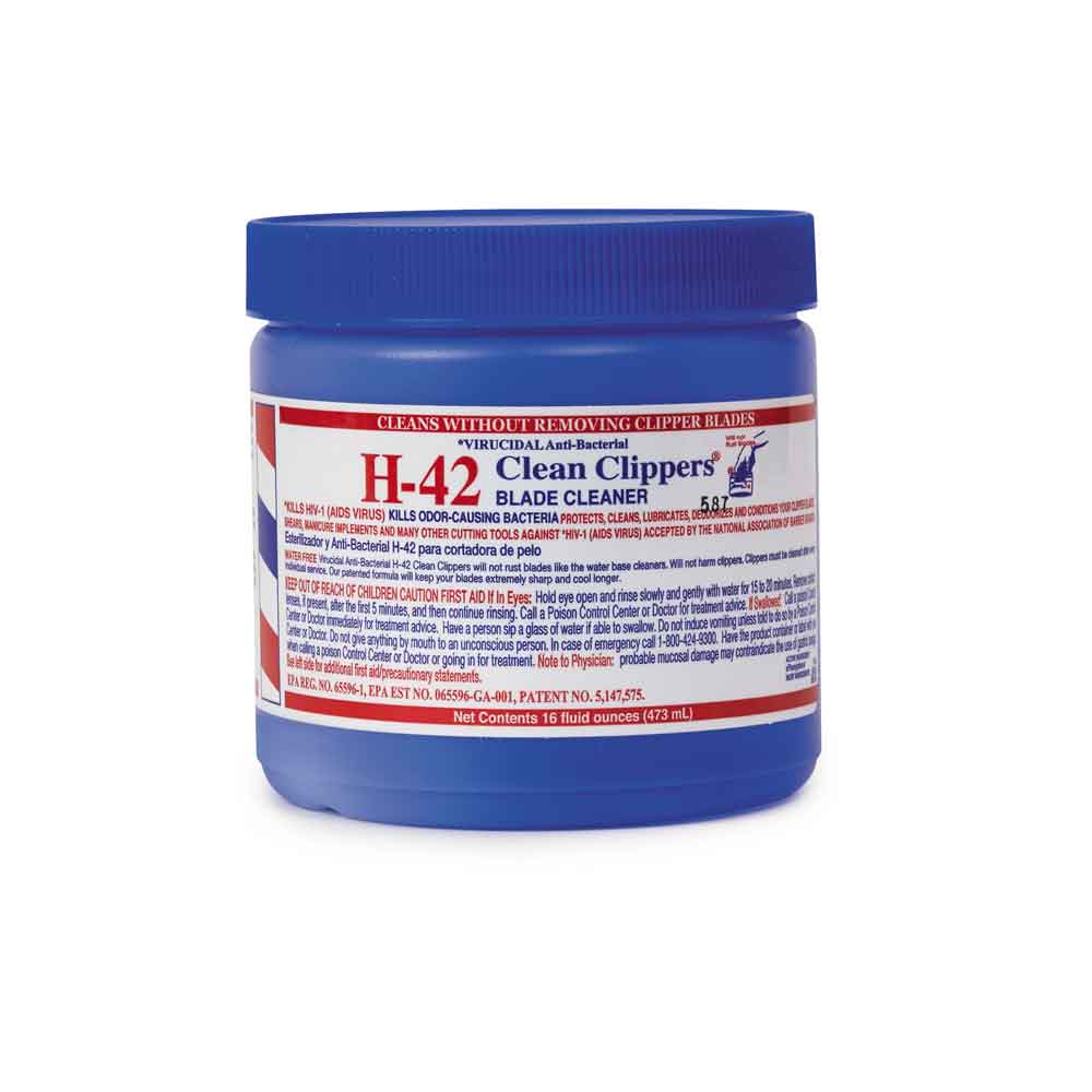 H-42 Clean Clippers Jar Blade cleaner 16oz