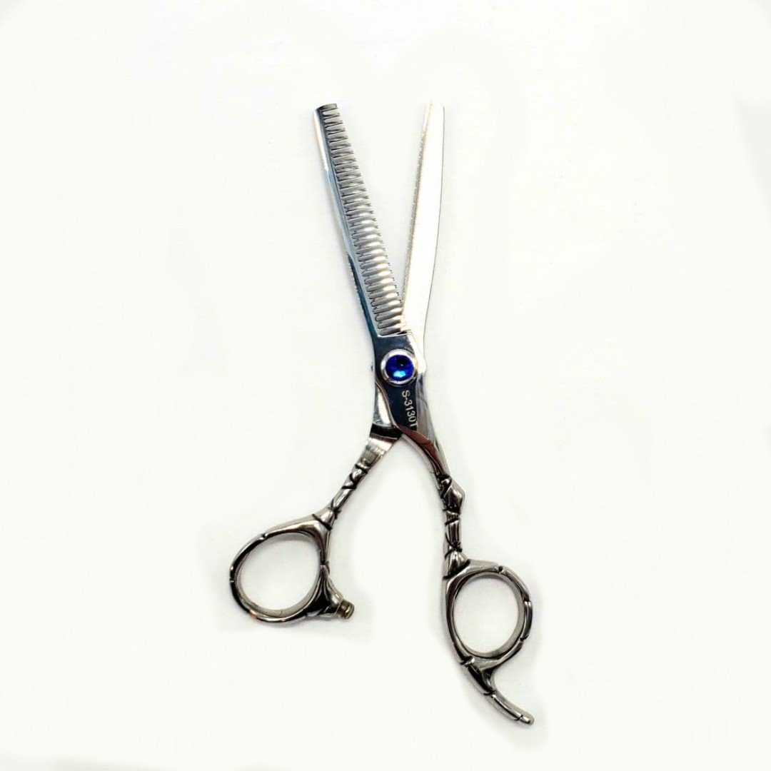 Kashi S-3130T, Professional Thinning Shears 30 teeth, Japanese Steel, 6" Silver Color