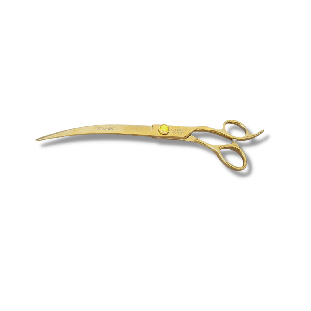 Kashi G-1180C Professional Curved Shears 8" Japanese Stainless Steel.