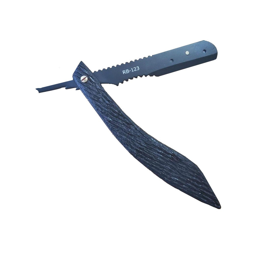 Kashi Professional, Barber Razor RB-123 Wood Handle, Black Color