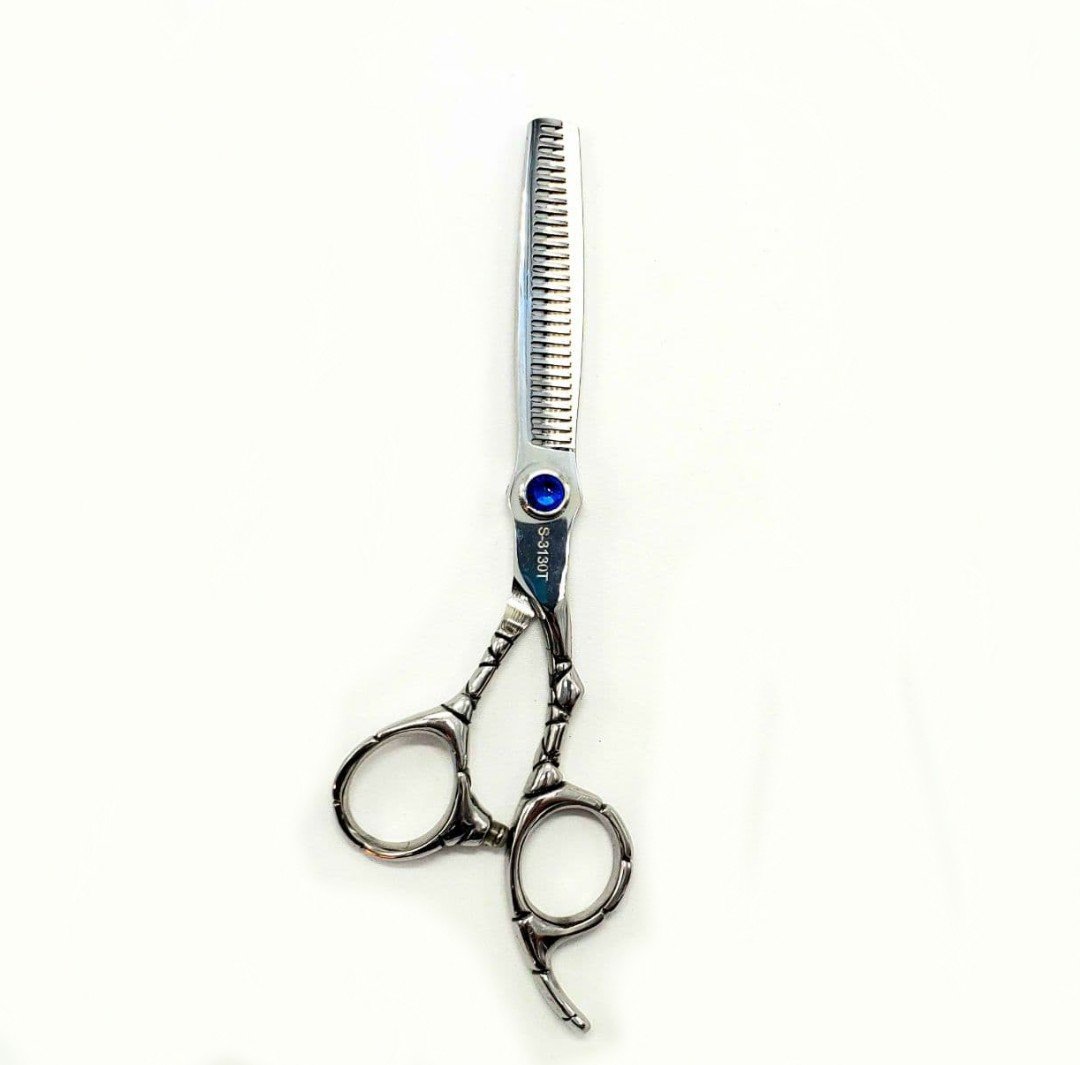 Kashi S-3130T, Professional Thinning Shears 30 teeth, Japanese Steel, 6" Silver Color : S-3130T S-3130T
