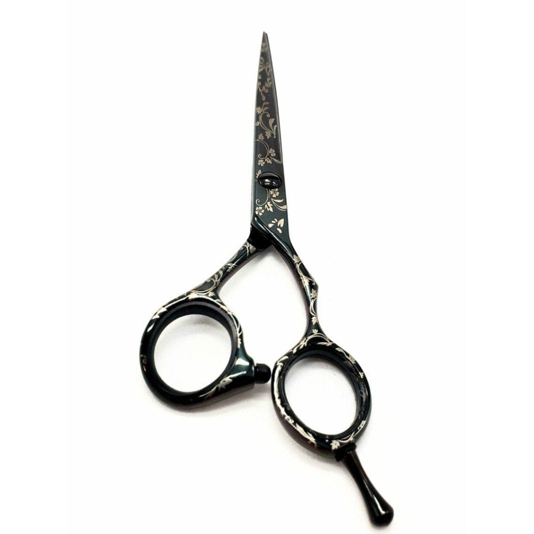 Kashi KB-10E Professional Cutting Shears , Black Titanium Coated 5.5"