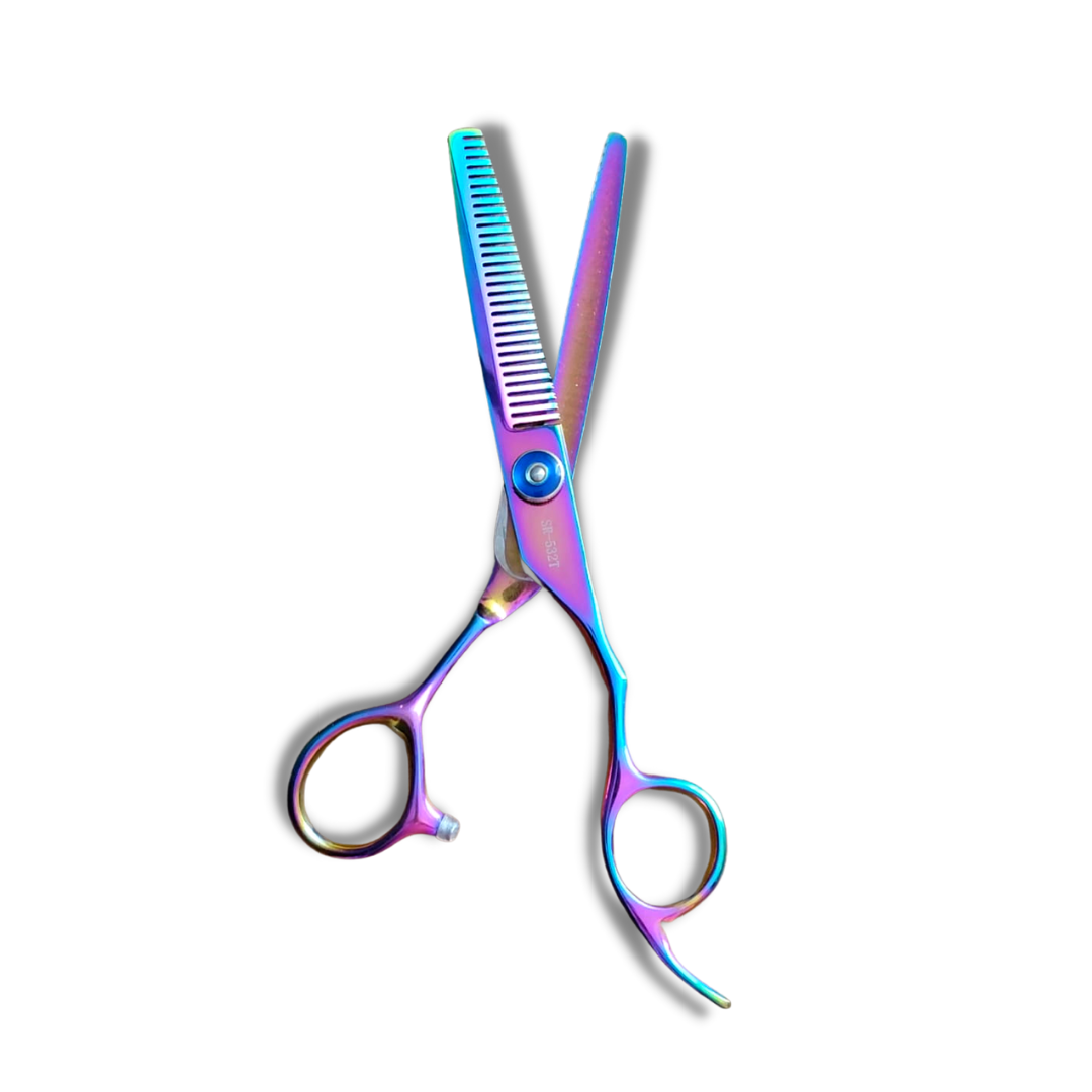Kashi Professional Thinning Hair Shears SR-532T Rainbow Color