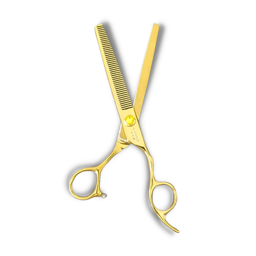 Kashi Shears G-1146LT Professional Thinning shears, 6.5 inch Gold Color 46 Teeth