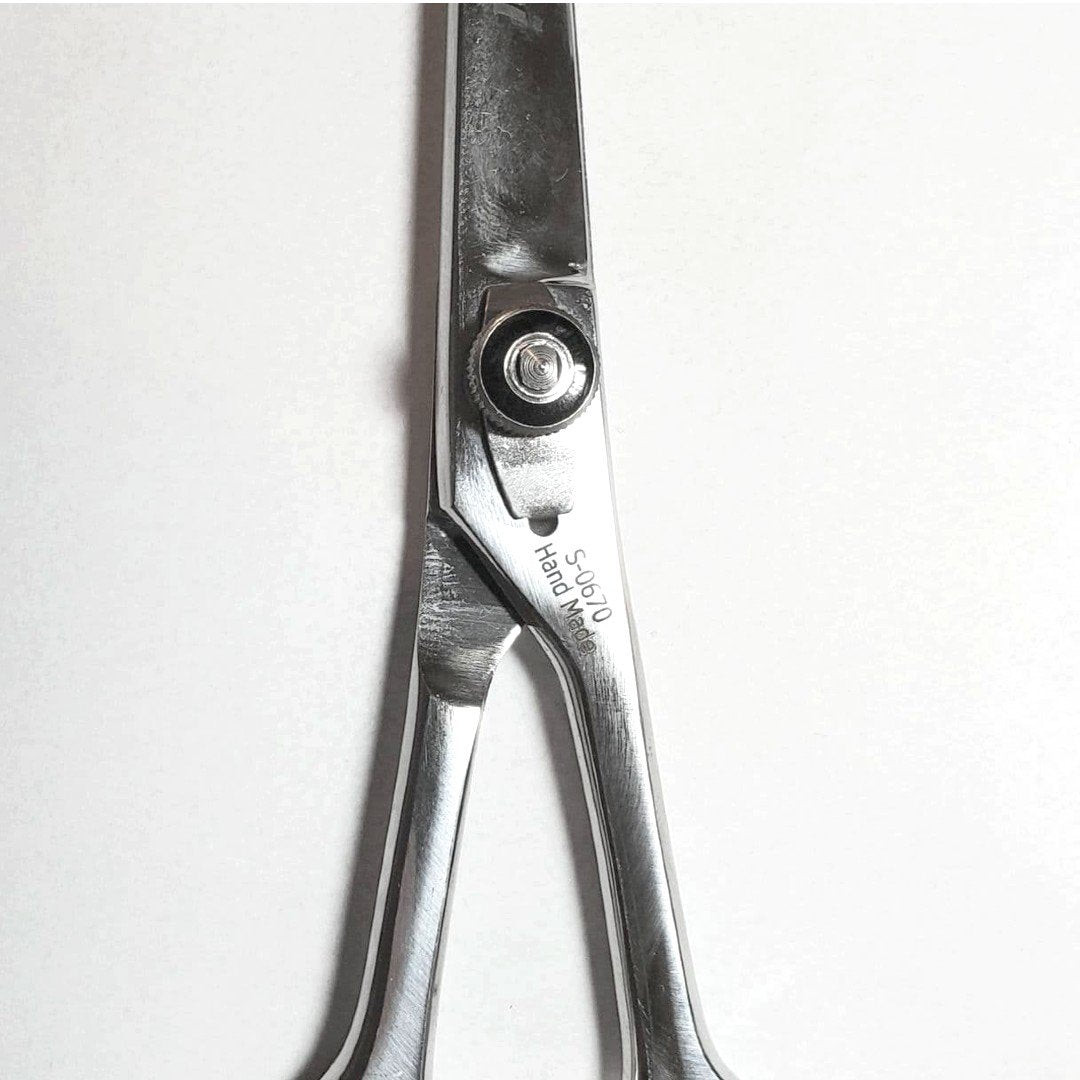 Kashi S-0670 Professional Shears Barber , 7" Silver Color