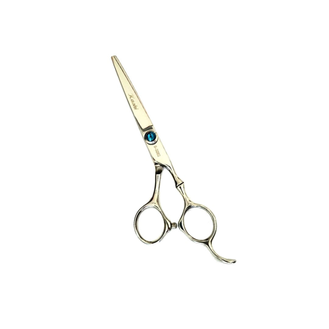 Set Kashi Professional Shears, Hair Cutting 6.5 "and Thinning Shears 6.5" 30 teeth, Japanese Stainless Steel, Silver Color