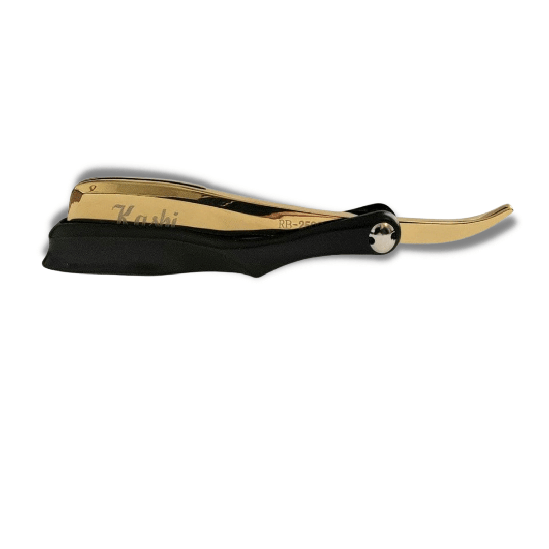 Kashi RB-250G Professional Straight Razor for Barber Gold