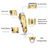 Kemei KM 1986 + PG Professional Cordless Hair Clipper | Trimmer 🔥 Gold Color,
