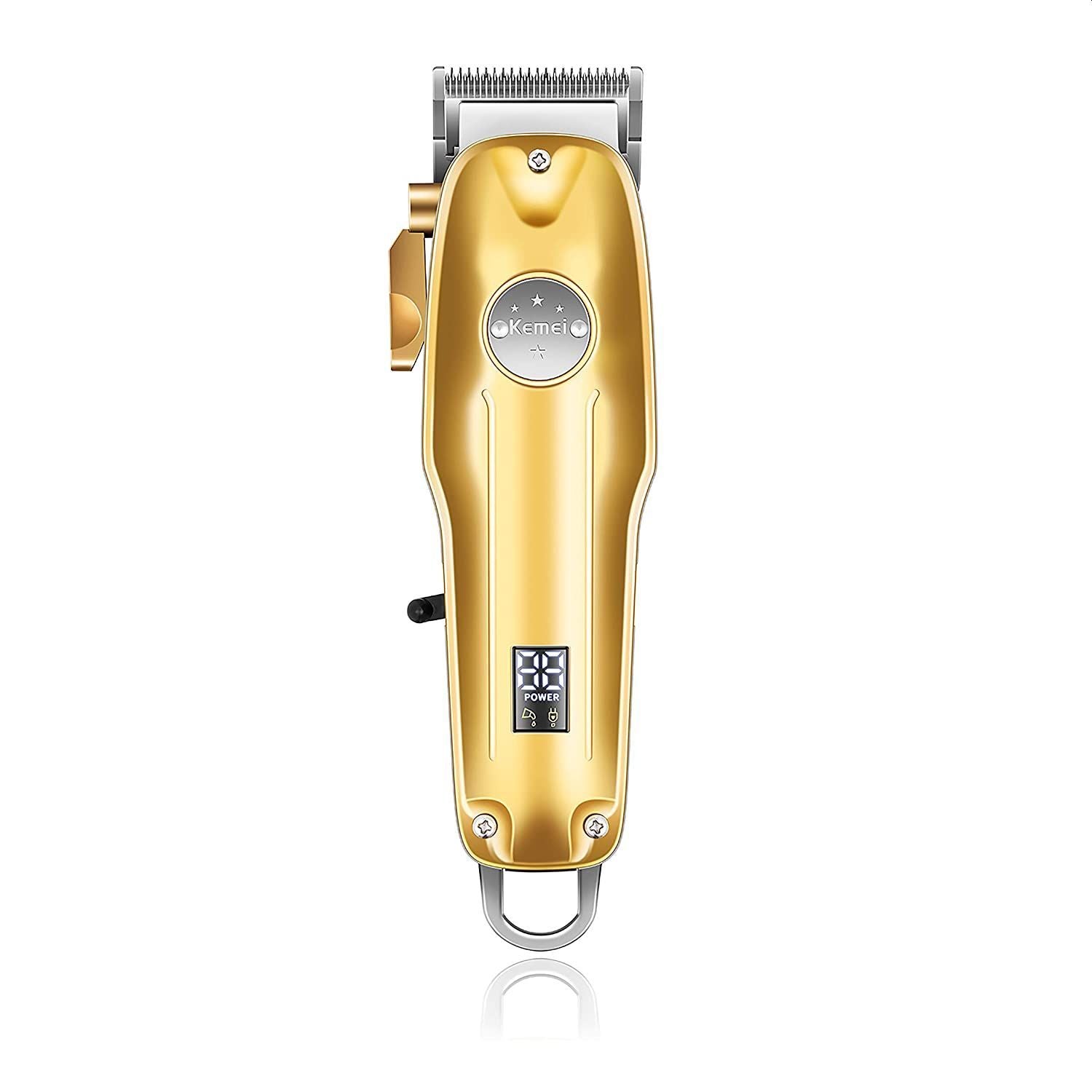 Kemei KM 1986 + PG Professional Cordless Hair Clipper | Trimmer 🔥 Gold Color,