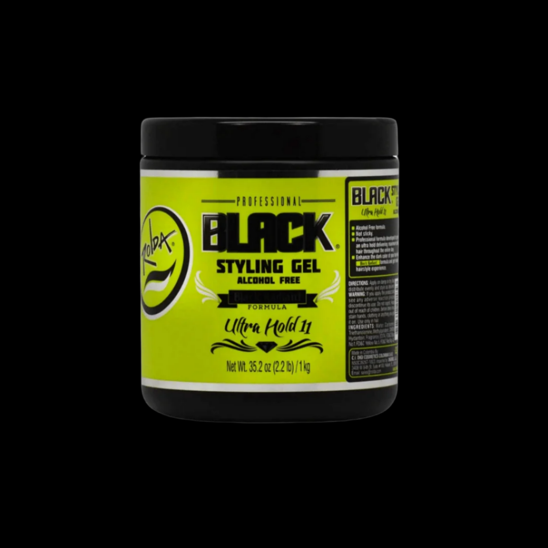 Rolda Black Styling Gel Black Radiant Ultra Hold 500g 17.63oz