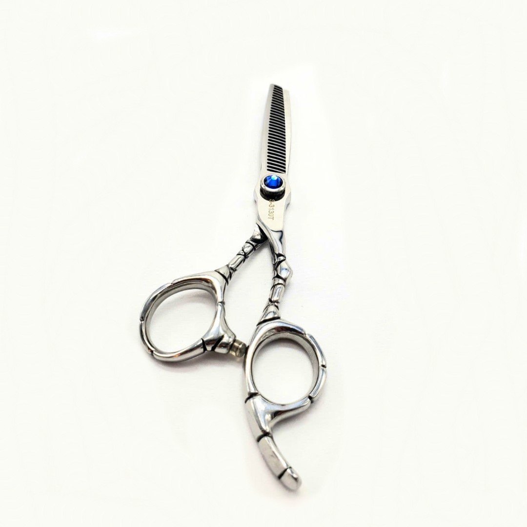 Professional Set Kashi Shears, Hair Cutting S-3160 and Thinning Shears S-3130T 30 teeth, 6" Japanese Stainless Steel, Silver Color