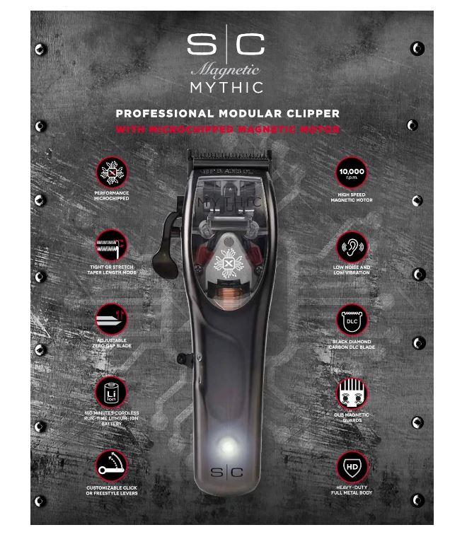Stylecraft Mythic Metal Clipper Microchipped with Magnetic Motor