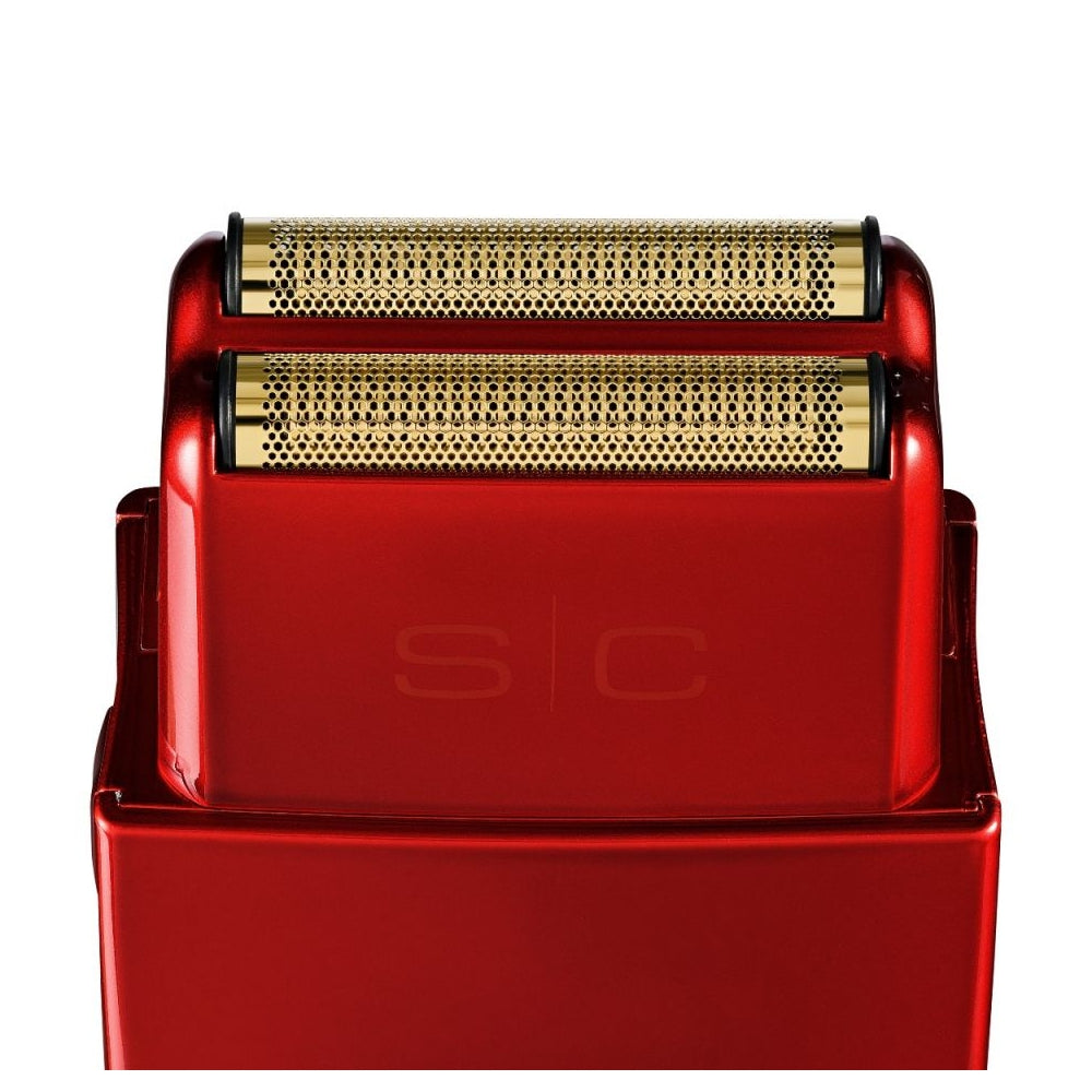 StyleCraft Gold Titanium Replacement Foil Head for Prodigy Shaver - Red