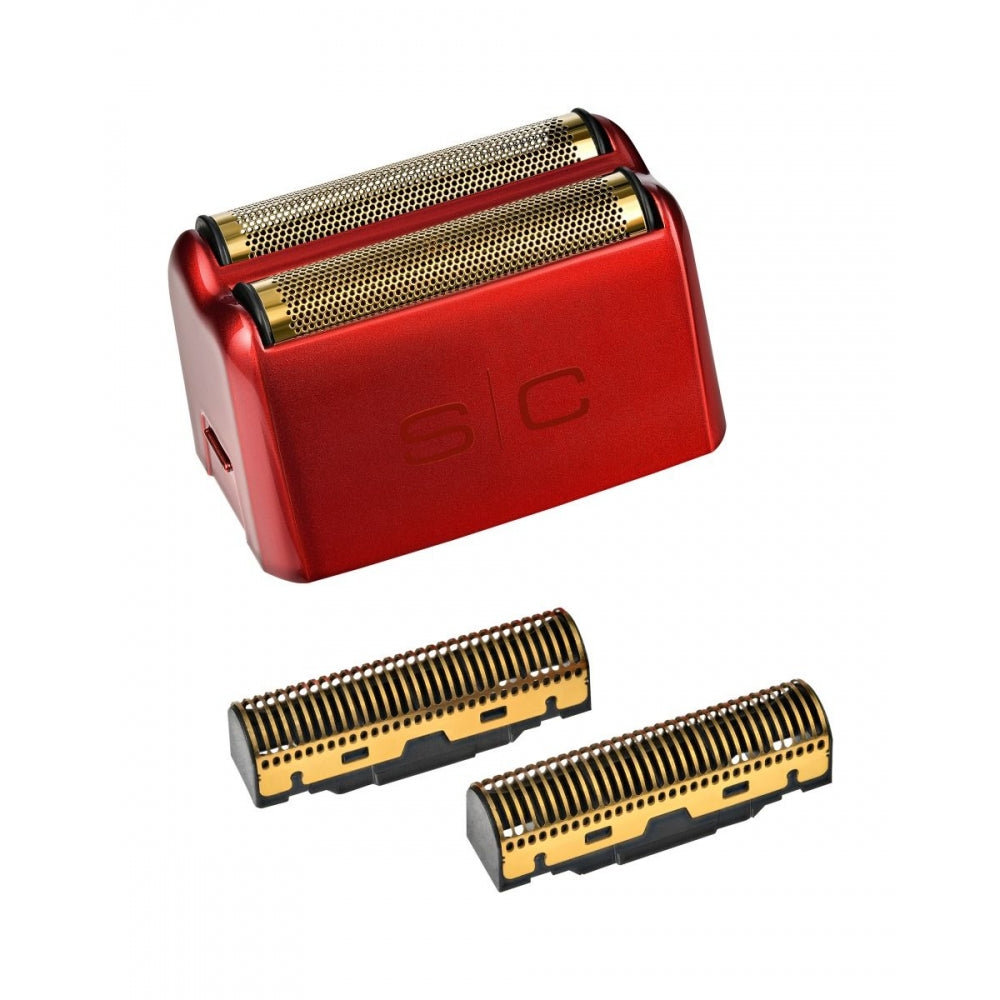 StyleCraft Wireless Prodigy Foil Shaver - Shiny Metallic Red