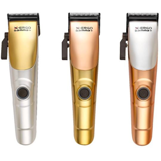 Gamma X Ergo hair Clipper comes with brackets, levers, body mods, and Silver Guards.