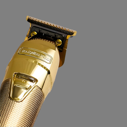 BaBylissPRO LIMITEDFX COLLECTION Gold Trimmer and Double-Foil Shaver set 