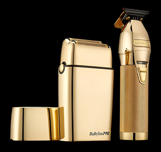 BaBylissPRO GoldFX Limited Edition Trimmer &amp; Shaver Set | FXDLTDGOLD | Professional Precision