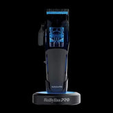 BaBylissPRO FX95C Dual-Coil Motor Clipper front view with Halo Charging Stand new