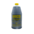 A 5-gallon plastic bottle of Barbicide fungicide with a yellow cap and yellow text on a dark gray-blue container, isolated 