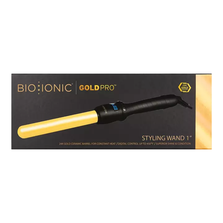 Bio Ionic GoldPro Styling Wand 1 inch 24K Gold