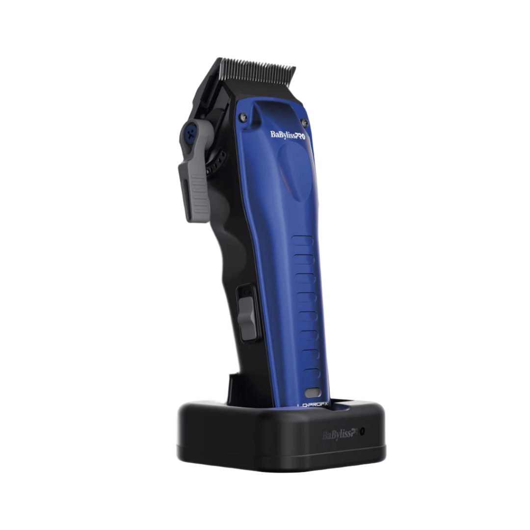 Front view of BaBylissPRO Lo-Pro FX Compact Clipper FX82 Blue