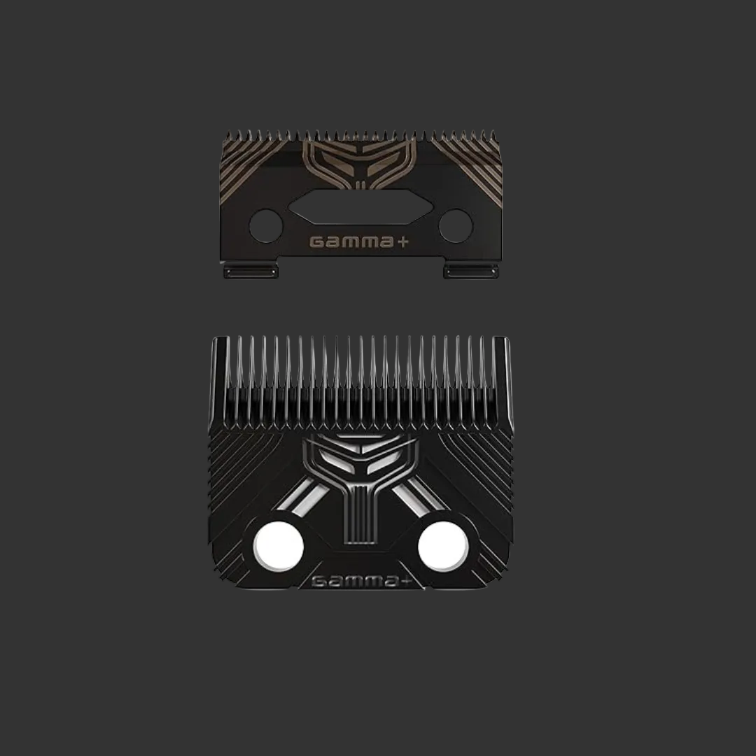 Gamma+ GP540B T1000 Echo Fade MIM replacement blade set black packaging front view
