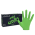 Green nitrile gloves with Level 3 packaging 