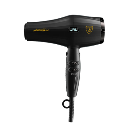Black hair dryer with Lamborghini 