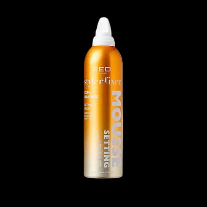 Kiss Mousse Curl Shaping Red Setting 12oz