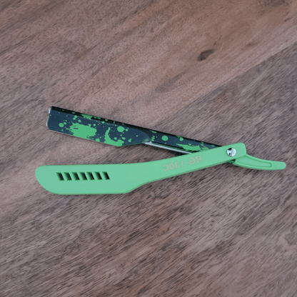 Kashi RG-130C Straight Razor Green Print