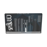 Box of 9-piece comb set with &