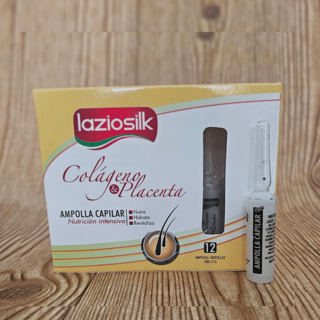 Laziosilk Colagen &amp; Placent Hair Ampoule 12pcs/box