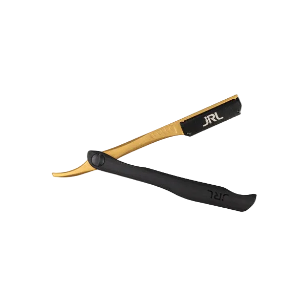 Magnetic Straight Edge Razor black gold