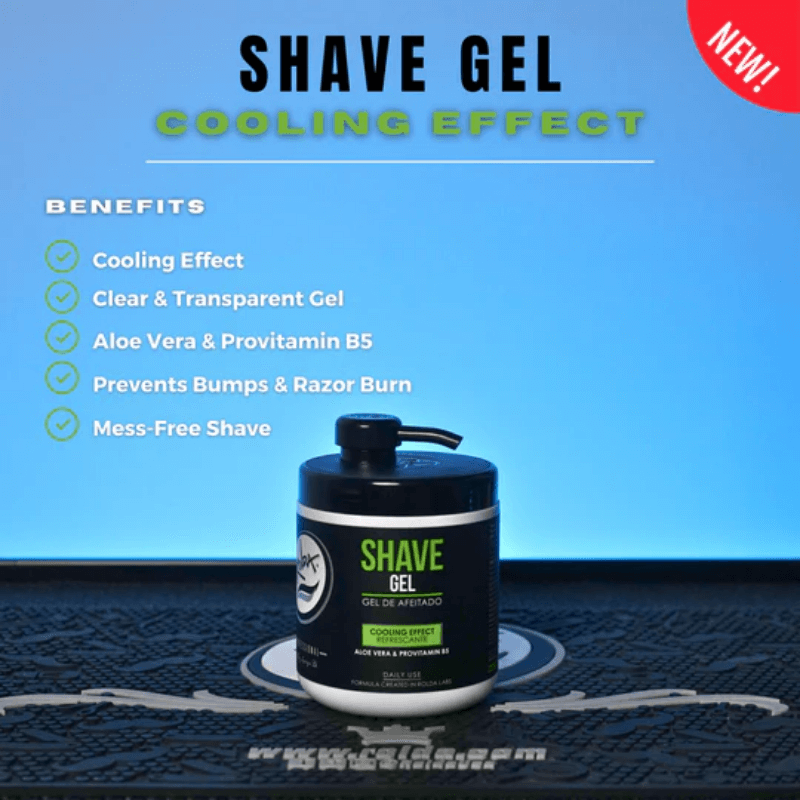 Clear, foam-free shaving gel with Aloe Vera, Pro-Vitamin B5, and menthol. Superior glide, precision, and freshness. Ideal for sensitive skin.