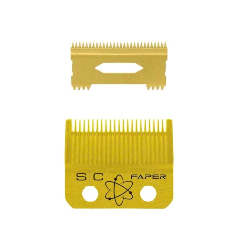 StyleCraft Fixed Gold Titanium Faper Clipper Blade  Set