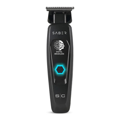 StyleCraft Saber Hair Trimmer Cordless Digital Brushless Motor Metal - Black Color
