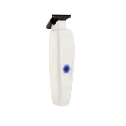 StyleCraft Saber II SC421W white cordless hair trimmer side view
