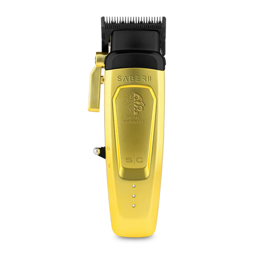 StyleCraft Saber 2.0 Clipper  Cordless Modular Hair Clipper with High-Torque Digital Brushless Motor GOLD