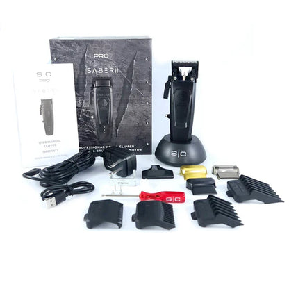StyleCraft Saber 2.0 Clipper - Cordless Modular Hair Clipper with High-Torque Digital Brushless Motor