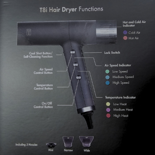 TUFT Professional T8i Hair Dryer Hypersonic Digital Brushless-descrition
