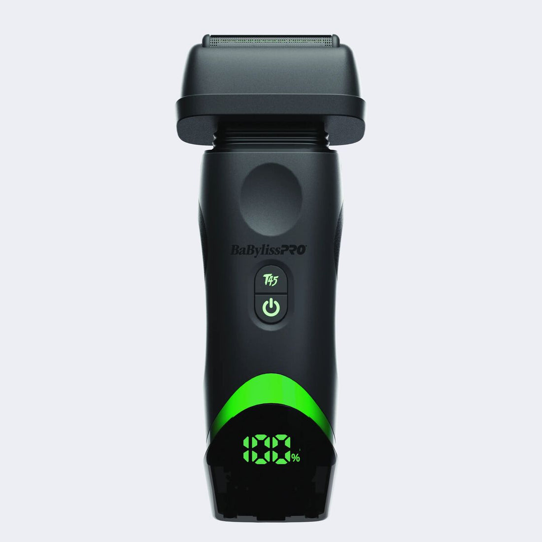 BaBylissPRO x Tomb45 Wireless Charging Double Foil Shaver FXT45FS in black, front view