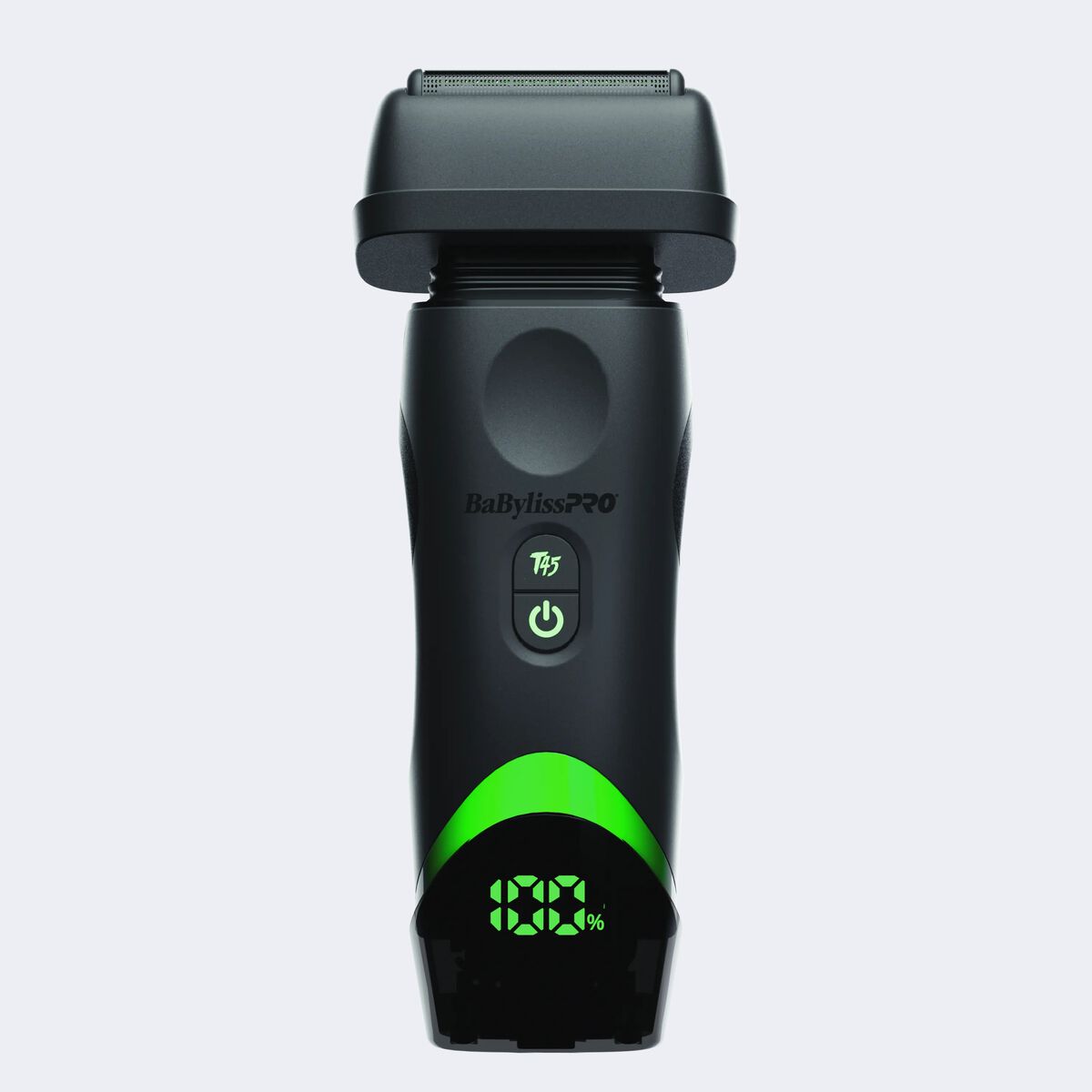 BaBylissPRO x Tomb45 Wireless Charging Double Foil Shaver FXT45FS in black, front view