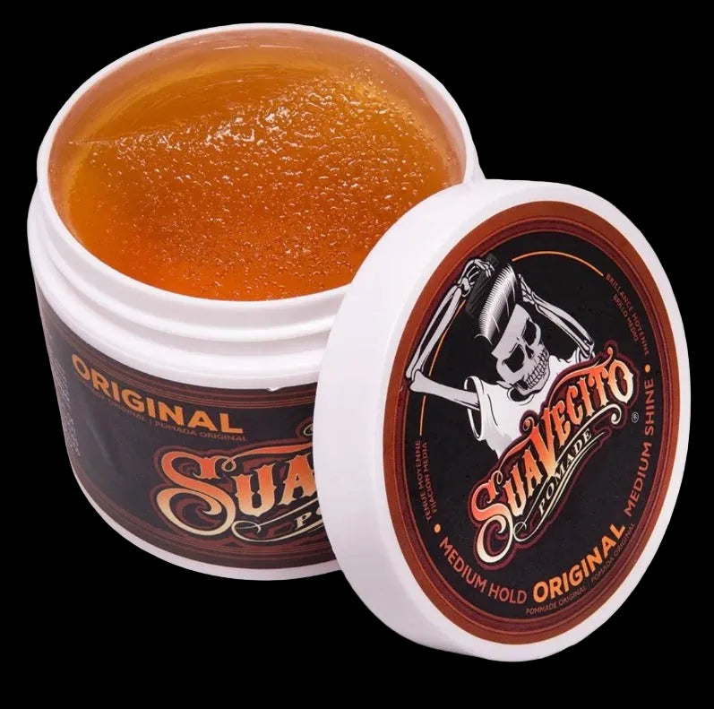 Suavecito Original Hold Pomade 4 oz – water-based medium-hold styling pomade for barbers