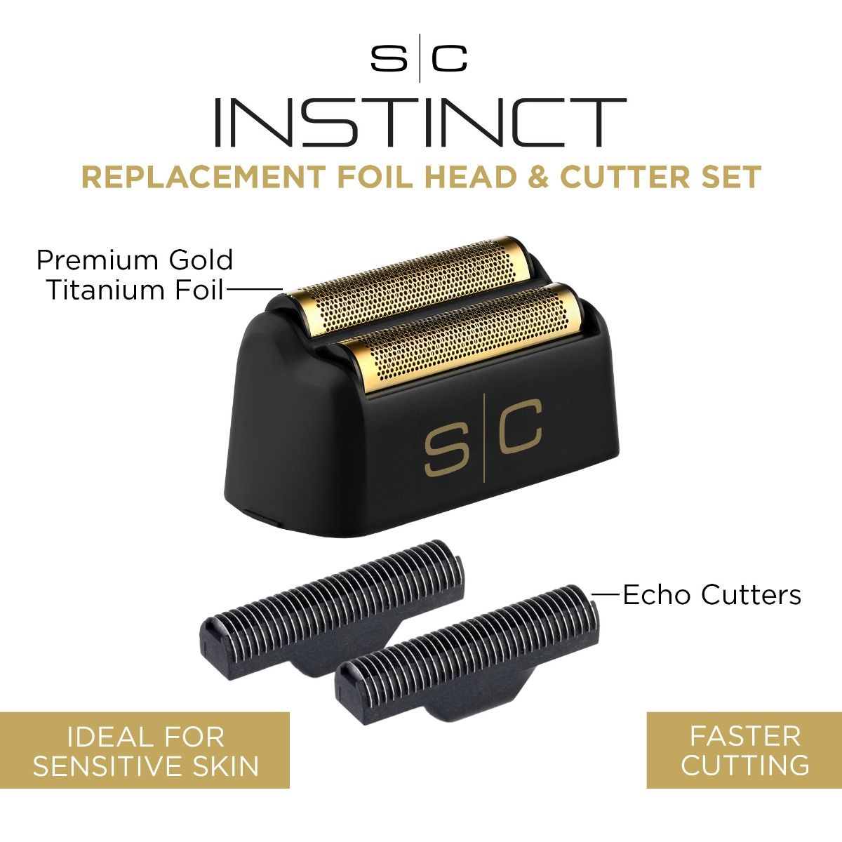 StyleCraft SC542B Instinct Shaver Replacement Foil and Cutter Set — infographic compatibility guide