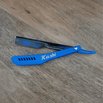 Kashi RBL-130C Straight Razor Blue Print